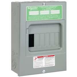 Square D Homeline CHOM612L100SCP Load Center, 100 A, 6 -Space, 12 -Circuit, 6 -Circuit Breaker, NEMA 1 Enclosure
