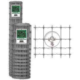 Rangemaster 6792 Staylock Fence, 330 ft L, 96 in H, 12-1/2 Gauge, Galvanized