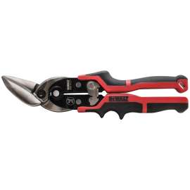 DeWALT DWHT14677 Aviation Snip, 10 in OAL, 2 in L Cut, Left Cut, Chrome Vanadium Steel Blade, Cushion-Grip Handle