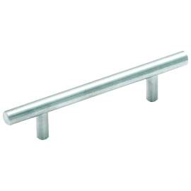 Amerock Bar Pulls Series BP19011SS Cabinet Pull, 6-1/8 in L Handle, 1-3/8 in Projection, Stainless Steel