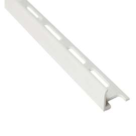 SHUR-TRIM ET1034WHT08 Tile Edge, 8 ft L, 7/8 in W, Vinyl, White