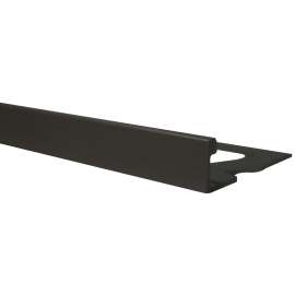 SHUR-TRIM ET2150STI08 Flat Tile Edge, 8 ft L, 5/16 in W, Aluminum, Satin Titanium