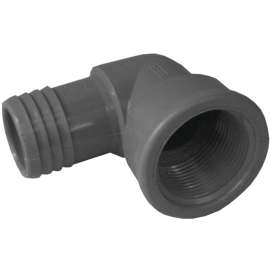 GENOVA 353915 Insert Elbow, 1-1/2 in Insert x FIP, 200 psi, Polypropylene/PVC