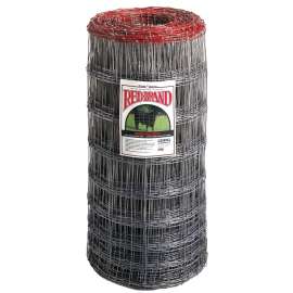 Red Brand 70206 Field Fence, 330 ft L, 39 in H, 12-1/2 Gauge, Steel, Galvanized