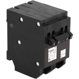Square D Homeline CHOMT1515220 Circuit Breaker, Mini, Quad, 15, 20 A, 3 -Pole, 120/240 VAC, Common Trip, Black