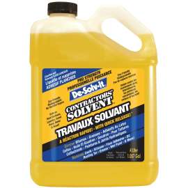 De-Solv-it 11849 Contractor Solvent, 1 gal, Liquid, Citrus, Clear/Orange