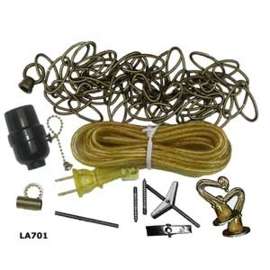 ATRON LA701 Swag Lamp Kit, Antique Brass