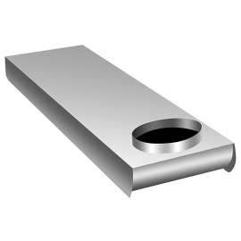 DUNDAS JAFINE UD48 Dryer Vent Duct, 4 in Dia, 28 to 45 in L, Aluminum