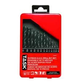 Task T40021 Drill Bit Set, 21-Piece, HSS