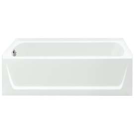 Sterling Ensemble 71121110-0 Bathtub, 55 gal Capacity, 60 in L, 32 in W, 20 in H, Alcove Installation, Solid Vikrell