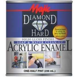 Majic Paints DiamondHard 8-1503-4 Enamel Paint, Gloss, Sandy Beige, 0.5 pt Can