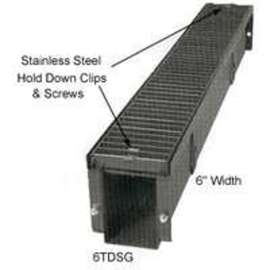 MARSHALL STAMPING 6TDSG1 Drain Grate, 1 ft L, 6 in W, Steel, Red