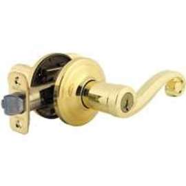 Kwikset Signature Series 740LL3SMTCP Entry Lever Lockset, Metal, Polished Brass