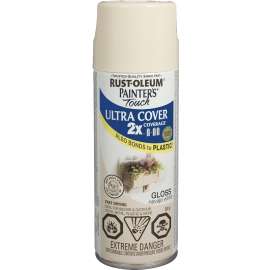 Painter's Touch Ultra Cover 268402 Enamel Spray Paint, Gloss, Navajo White, 340 g