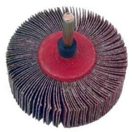 Wolfcraft 2033405 Flap Wheel, 3 in Dia, 180 Grit, Fine