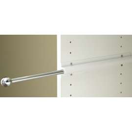 Easy Track RA1204 Wardrobe Rod, 1 in Dia, 13 in L