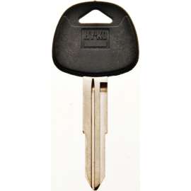 HY-KO 12005HY14 Automotive Key Blank, Brass/Plastic, Nickel, For: Hyundai Vehicle Locks