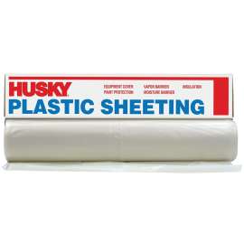 POLY-AMERICA CF0620-50C Painter's Sheeting, 50 ft L, 20 ft W, Clear