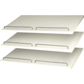 Easy Track RS1600 Shoe Shelf with Rail, 3-Shelf, 24 in W