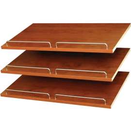 Easy Track RS1600-C Shoe Shelf with Rail, 3-Shelf, 24 in W