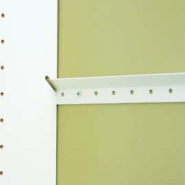 Easy Track RE1048 Rail, 14 ga Thick Material, 48 in W, Steel