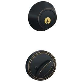 Schlage JD60716 Deadbolt, Aged Bronze