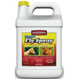 Gordon's 7301072 Aqueous Fly Spray, Liquid, Yellow, Solvent, 1 gal
