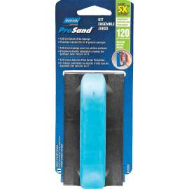NORTON ProSand 82088 Sanding Sponge, 4-1/2 in L, 2-11/16 in W, 120 Grit, Medium, Aluminum Oxide Abrasive