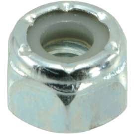 MIDWEST FASTENER 03649 Lock Nut, Coarse Thread, 1/4-20 Thread, Nylon, Zinc