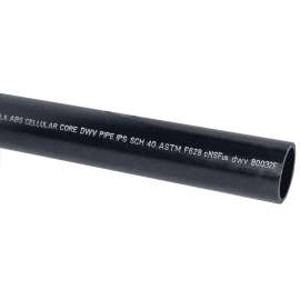 JM EAGLE 27433 Cellular Core Pipe Plain, 3 in, 20 ft L, Black
