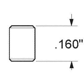 Kwikset 83117-001 Lock Top Pin, Brass