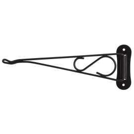 Landscapers Select GB0203L Swivel Plant Bracket, 10-3/8 L, Steel, Black, Wall Mount Mounting
