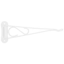 Landscapers Select GB0213L Swivel Plant Bracket, 10-3/8 L, Steel, White, Wall Mount Mounting