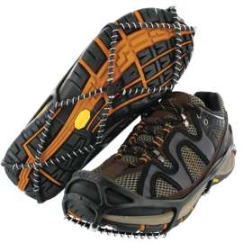 Yaktrax Walk Series 8001 M Shoe Traction Device, Unisex, M, Spikeless, Black