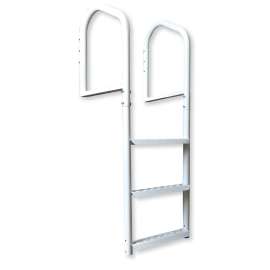 Multinautic 15503 Dock Ladder, 48 in H, 400 lb, 3-Step, Steel, Dura-Coated