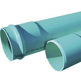 JM Eagle 67959 Gravity Sewer Pipe, 4 in, 14 ft L, Push Fit, SCH 35 Schedule, PVC, Green