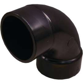 GENOVA 82936 Sanitary Street Elbow, 3 in Hub Spigot, 90 deg