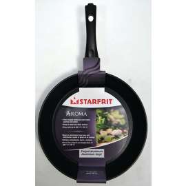 Starfrit La Forge Aroma Series 0308770060000 Fry Pan, 11 in Dia, Aluminum, Black, Non-Stick: Yes, Dishwasher Safe: Yes