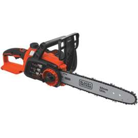Black+Decker LCS1240 Chainsaw, 2 Ah, 40 V Battery, Lithium-Ion Battery, 12 in L Bar/Chain