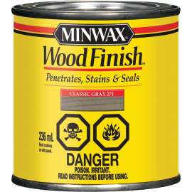 Minwax CM2276144 Wood Stain, Classic Gray, Liquid, 236 mL, Can