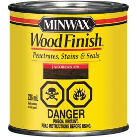 Minwax 275014444 Wood Stain, Jacobean, Liquid, 236 mL, Can