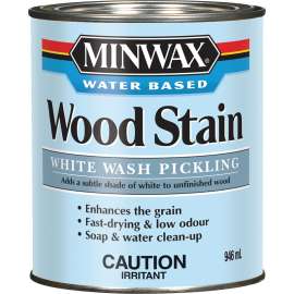 Minwax CM6186000 Pickling Stain, White, Liquid, 946 mL, Can