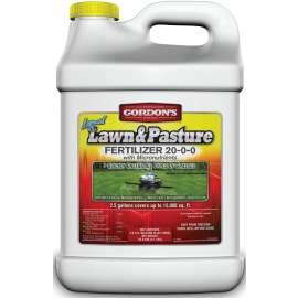 Gordon's 7471122 Lawn and Pasture Fertilizer, 2.5 gal Can, Liquid, 20-0-0 N-P-K Ratio