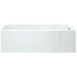 Sterling Accord Series 71141120-0 Bathtub, 34 gal Capacity, 60 in L, 30 in W, 18 in H, Alcove Installation, White