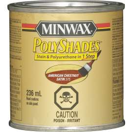 Minwax CM3375144 Polyshades, Satin, Liquid, American Chestnut, 236 mL, Can