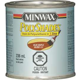 Minwax 343014444 Polyshades, Gloss, Liquid, Olde Maple, 236 mL, Can