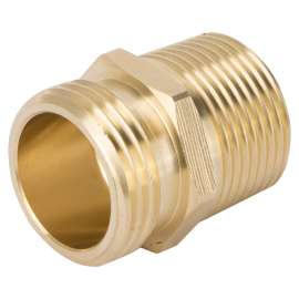 Landscapers Select GHADTRS-1 Hose Connector, 3/4 x 3/4 x 1/2 in, NH x MNPT x FNPT, Brass, Brass