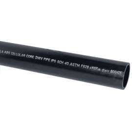 JM EAGLE 27441 Cellular Core Pipe Plain, 4 in, 20 ft L, Black