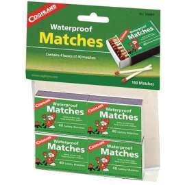 COGHLAN'S 940BP Waterproof Matches, 40-Stick, Wood Stick
