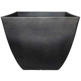 Southern Patio HDR-019268 Newland Planter, 10-1/2 in W, 10-1/2 in D, Square, Resin, Coffee
